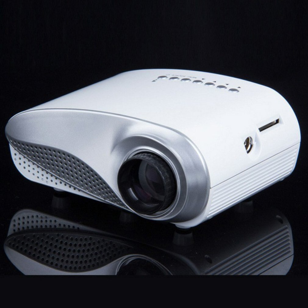 Mini proyector led RD802, foco blanco Manual, ajustable, portátil, de bajo consumo, larga vida útil de la lámpara LED