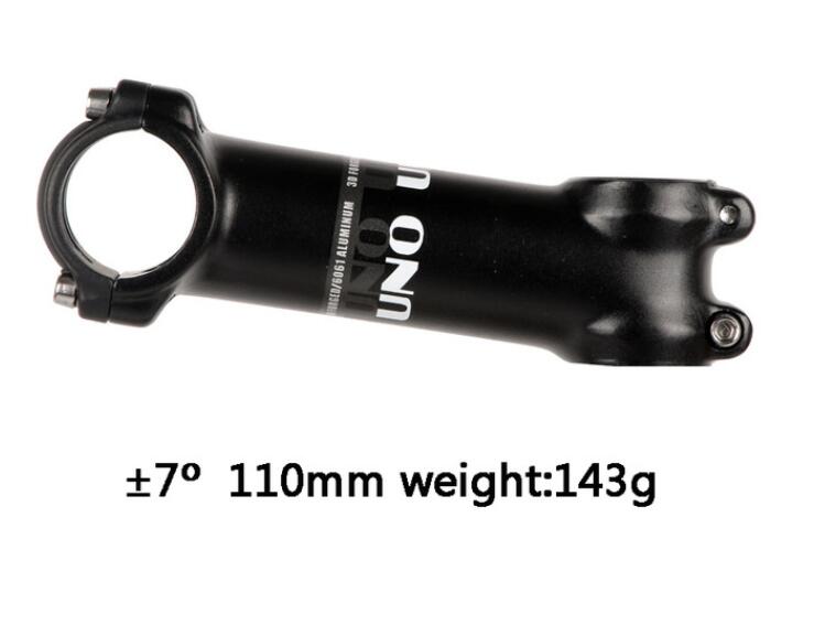 UNO Bike Stem Ultralight Mountain MTB Bicycle Stems Alloy Aluminum Stem 60/70/80/90/100/110/120/130mm: 7 degrees 110mm