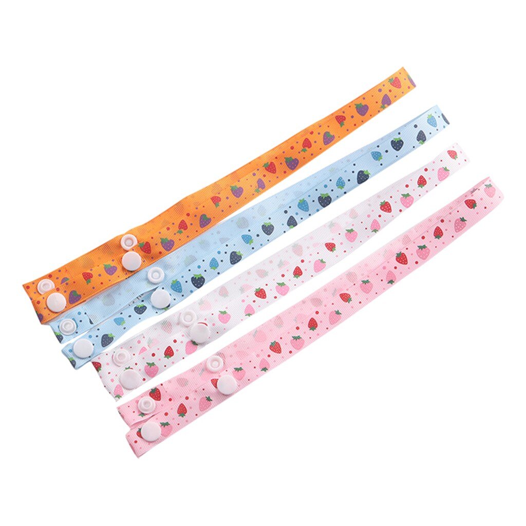 4pc Cartoon Print Kid Maske Lanyard Einstellbare Maske Hängen Seil Maske Halter Sicherheit Maske Rest Ohr Halter Seil Hängen auf Neck String: Default Title
