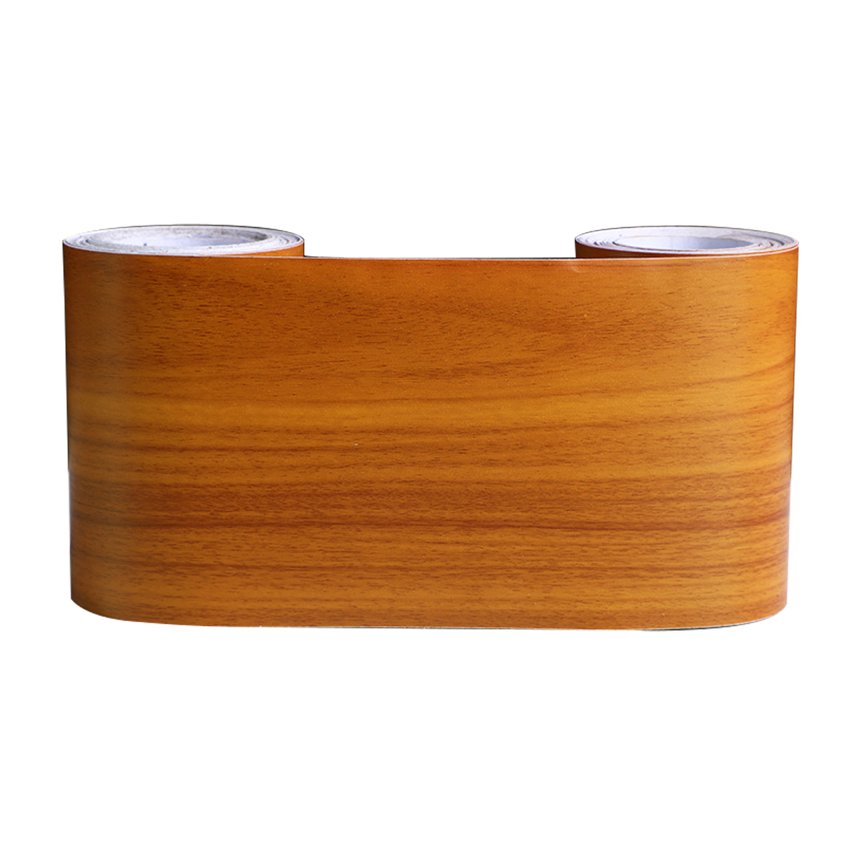 Wood Grain Door Frame Wrapping Edge Stickers Self-adhesive Renovation Furniture Holes Cover Wooden Door Cover Floor Stickers 5M: Coffee