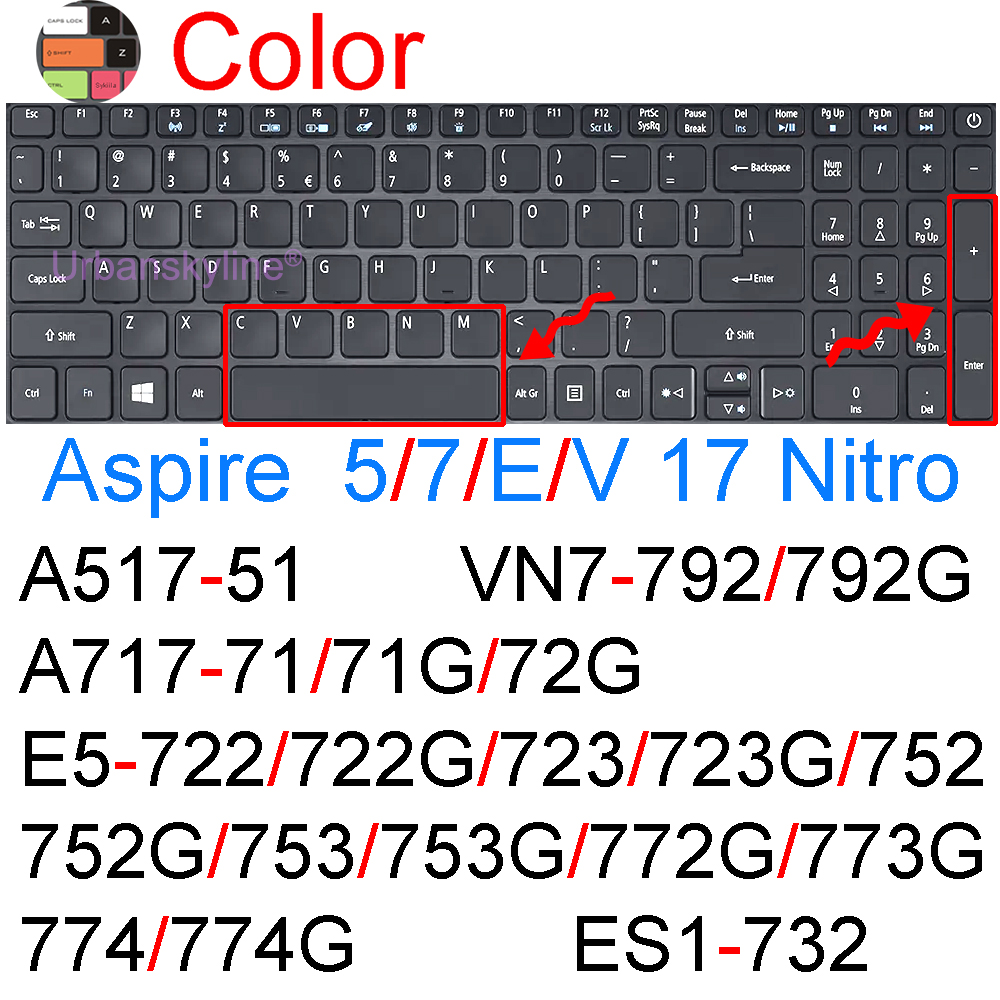 Keyboard Cover for Acer Aspire 5 A517 3 A317 7 A717 E E1 E5 ES1 V V3 33 51 52 Laptop Silicone Protector Skin Case Accessory 17.3: Pink