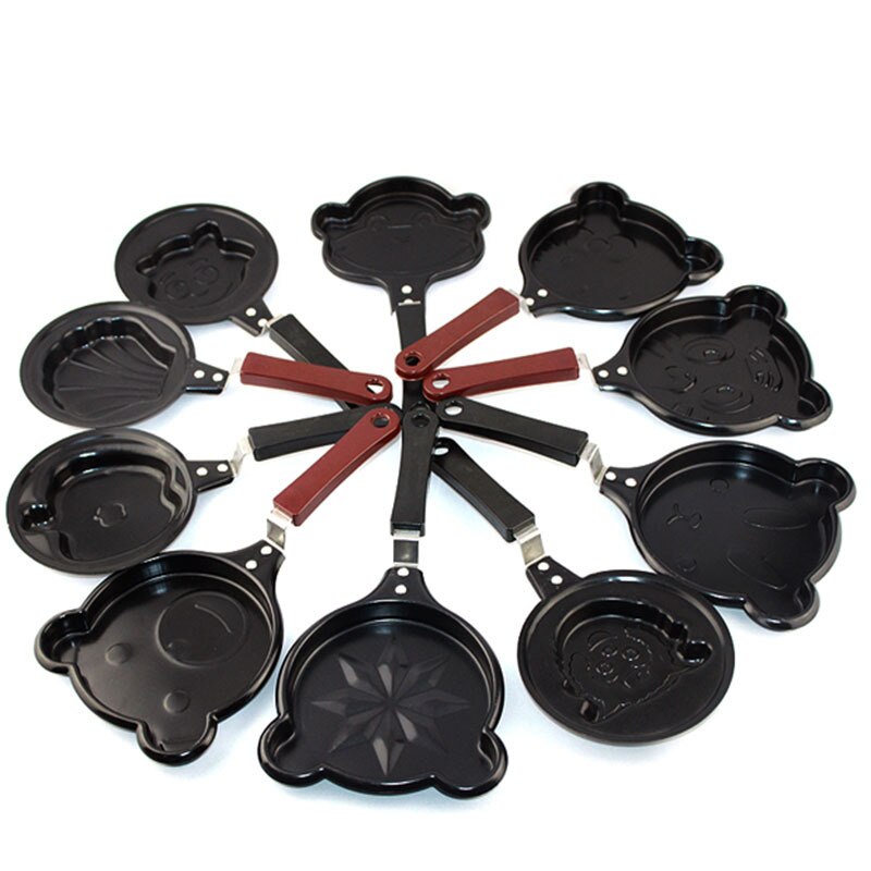 Mini Cute Omelette Pan Funny Cartoon Breakfast Grill Frying Pan Egg Pancake Pan Non-Stick Cooking Pots Breakfast Cookware