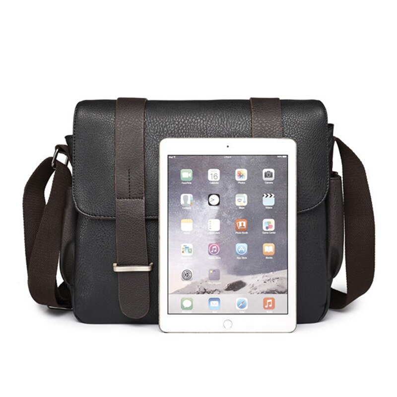 Casual mannen Schoudertas PU Leer Man Messenger Tassen voor Mannen Laptop Tas Crossbody Tas Reizen Business aktetassen