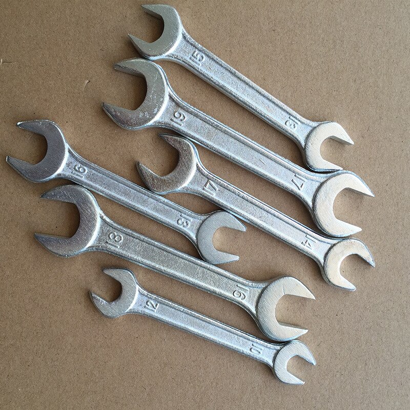 high strength galvanized double-ended mini wrench Portable outdoor vehicle maintenance tools