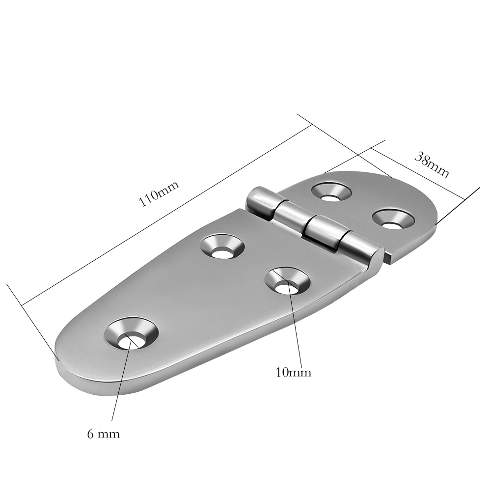Andymarine Zware Rvs Gieten Scharnier Platte Scharnier Kastdeuren Voor Ramen Scharnier Houten Doos Scharnier Dikte: Zilver