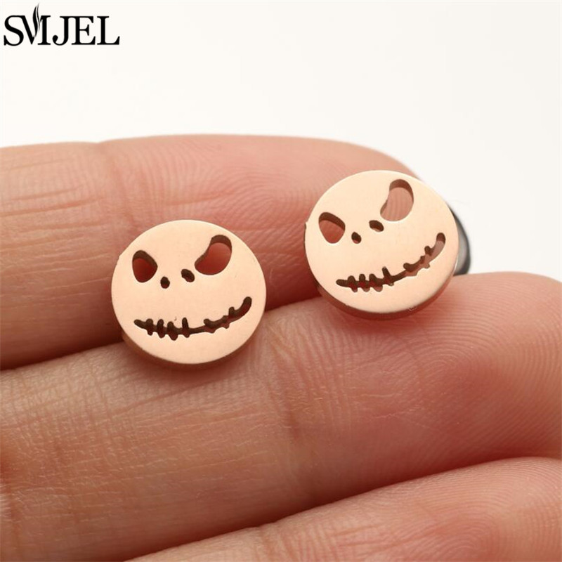 Kleine Rabenschädel Als Ohrringe Gothic Accessoire