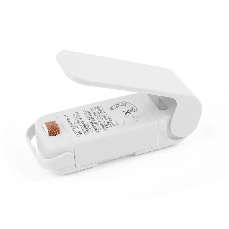 Portable Mini Sealing Household Machine Heat Sealer Capper Food Saver For Plastic Bags Package Mini Tools Kitchen Accessories: white