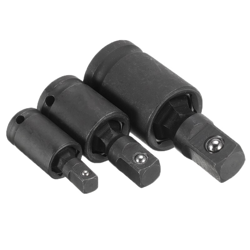 Pneumatic Universal Joint Ratchet Angle Extension 1/4" 3/8" 1/2" Bar Socket Adapter Manual Bendable Adapter Socket Tools