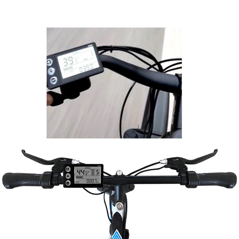 Electric Bicycle Display 24V/36V/48V SM Connector LCD Display S866 Controller Panel Dashboard for Electric Bicycle Ebike