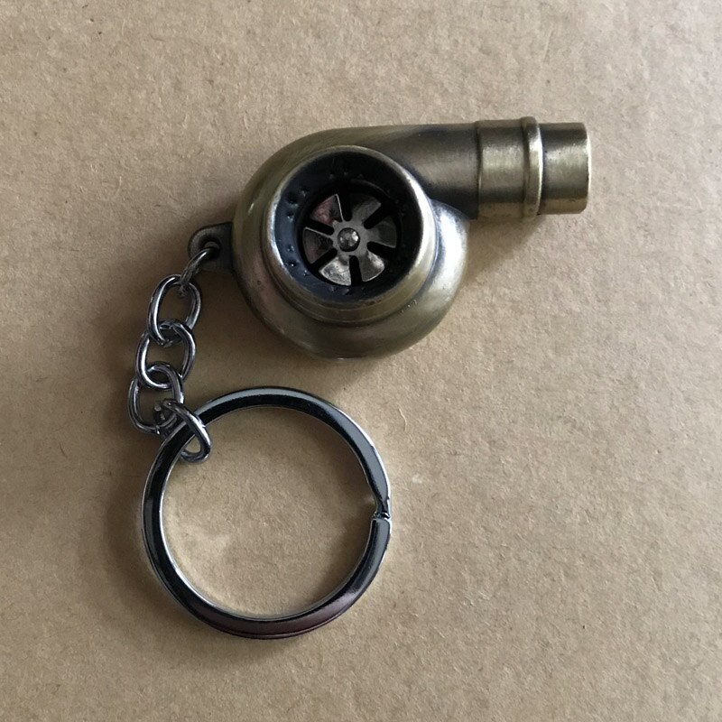 Turbo Keychain Auto Turbolader Schlüsselring Mini Schlüsselring Aktivität freundlicher Schmuckstücke Auto schlüsselring Auto keychain Auto Styling: Bronze-