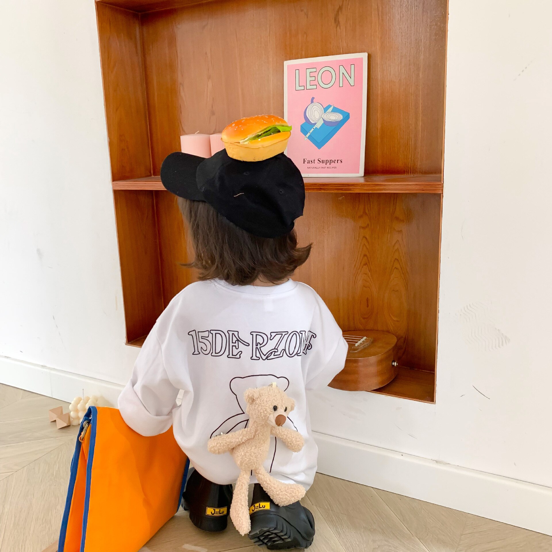 Herfst Meisjes Met Lange Mouwen Katoenen T-shirt Kids Bak Beer Tops