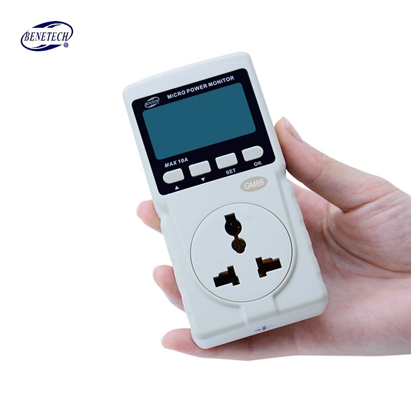 Digitale LCD Micro Power Meter Analyzer Monitor 220V 10 AU Plug GM86 Tester Meten Power Factor/Frequentie /ampèremeter Voltmeter