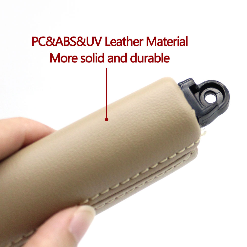 Interior Cars Accessories Leather Driver Door Handle Replacement For VW Volkswagen Touareg 2003 2004 2005 2006 2007