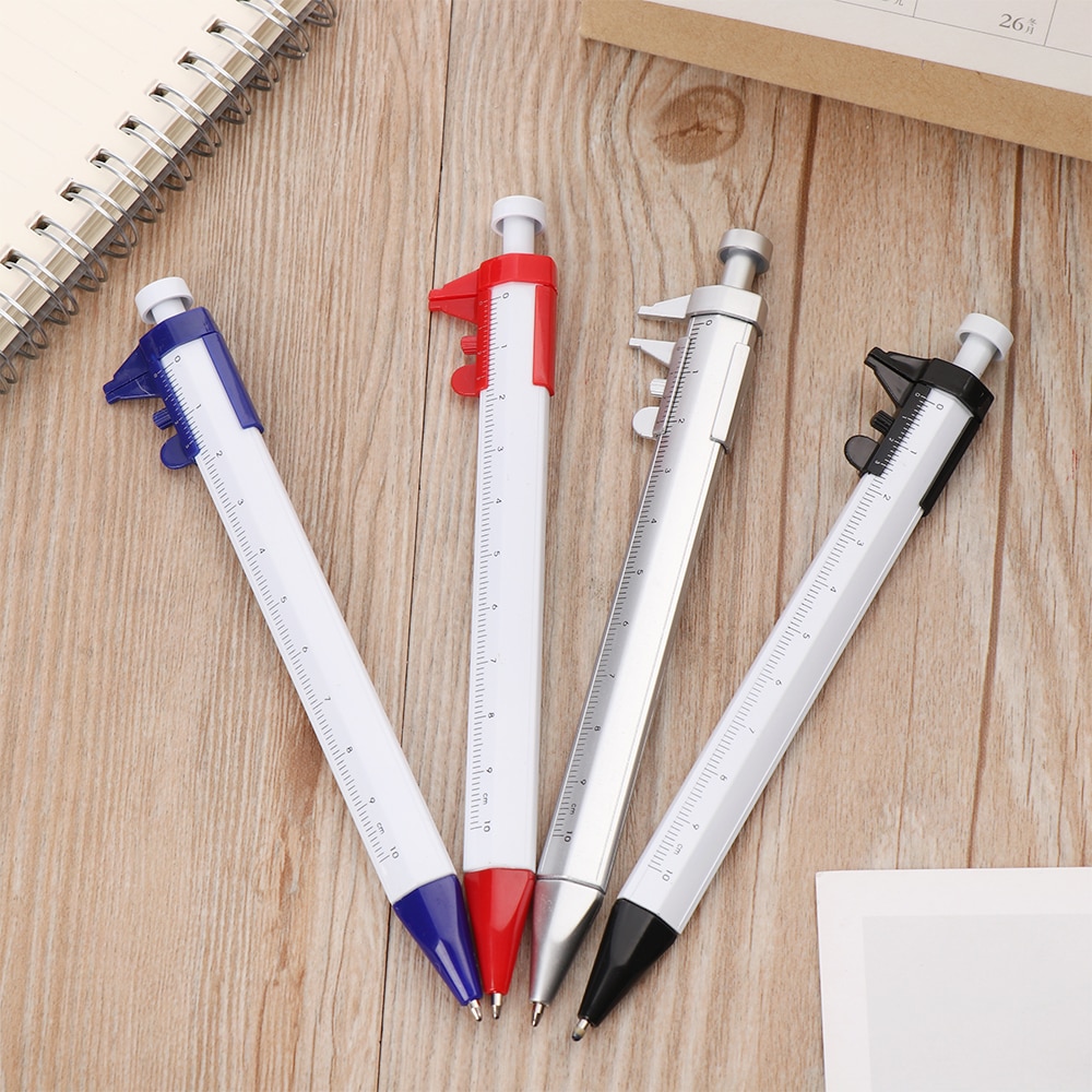 1PC Multifunction 0.5mm Gel Ink Pen Vernier Caliber Roller Pen Stationery Ball Point Writing Tools School Office Supply