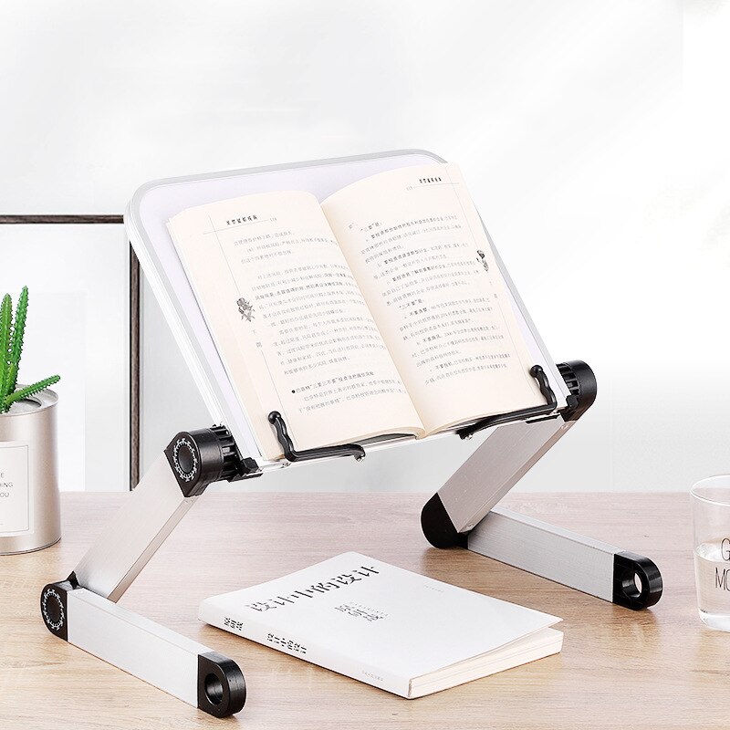 Eenvoudige Legering Metalen Boekenplank Oogbescherming Boek Houder 360 ° Verstelbare Boekenkast Laptop Houder Voor Kinderen Voor Werken