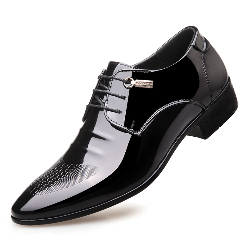 OSCO hommes chaussures habillées en cuir PU hommes mariage Oxford chaussures à lacets costume de bureau hommes chaussures décontractées de luxe italien
