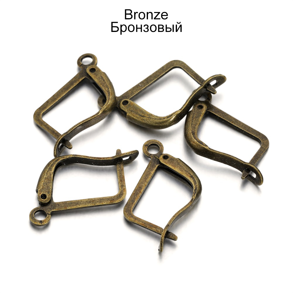 50 sztuk/partia 5 kolory Leverback francuski kolczyk haki hipoalergiczne dynda Earwire dla DIY kolczyki klipy zapięcie two...: Bronze