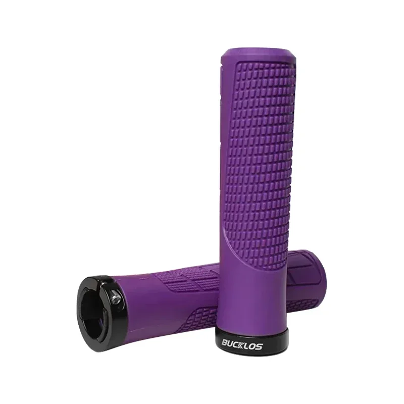 BUCKLOS Bicycle Handle Bar Grips Mountain Bike Single-sided Locking Handlebar Cover Ergonomic Bicycle Handlebar Grips: Moss Green