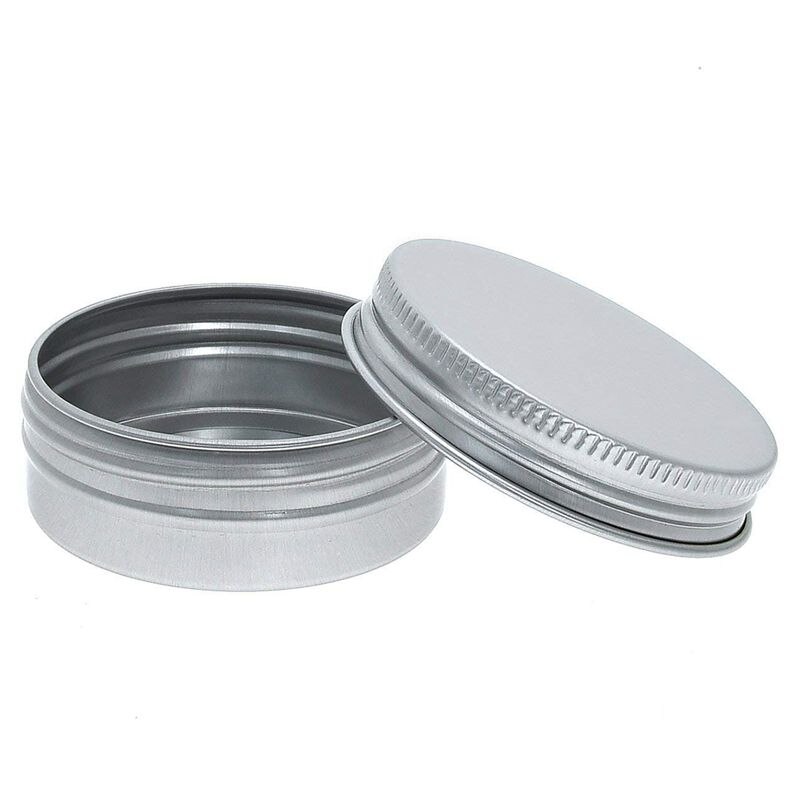 Pack Of 40 Screw Top Round Aluminum Tins Cans - Aluminum Screw Lid Round Tin Container Bottle