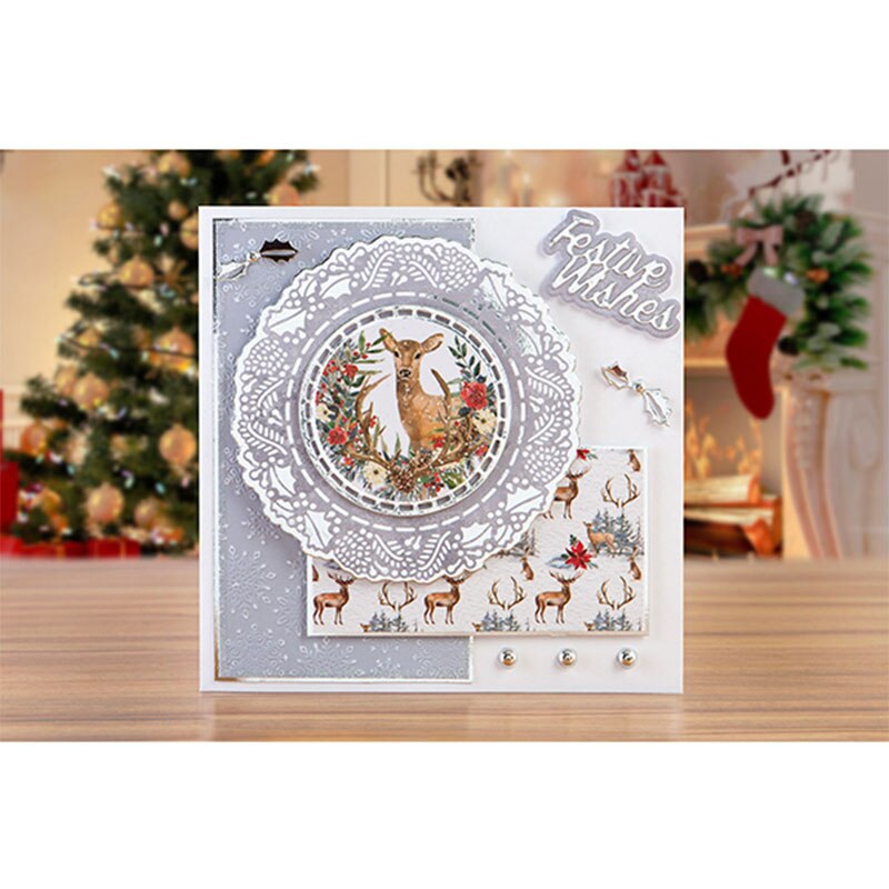 Flourishing Border Frame Metal Cutting Dies Frame&Stars&Phrases Die Cuts For Card Making DIY Embossed Crafts Cards