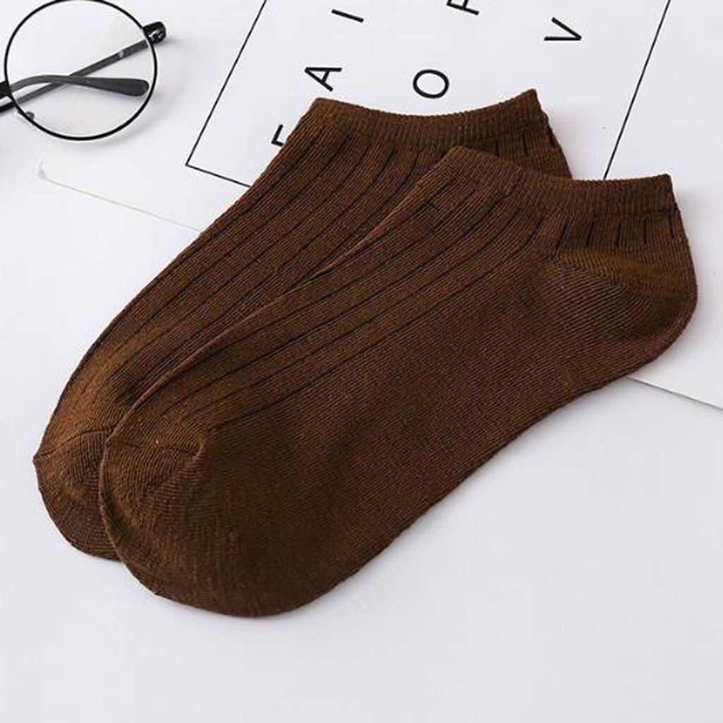 25#  unisex effen kleuren skateboard sokken katoenen zachte ademende sokken antislip onzichtbare enkelsokken