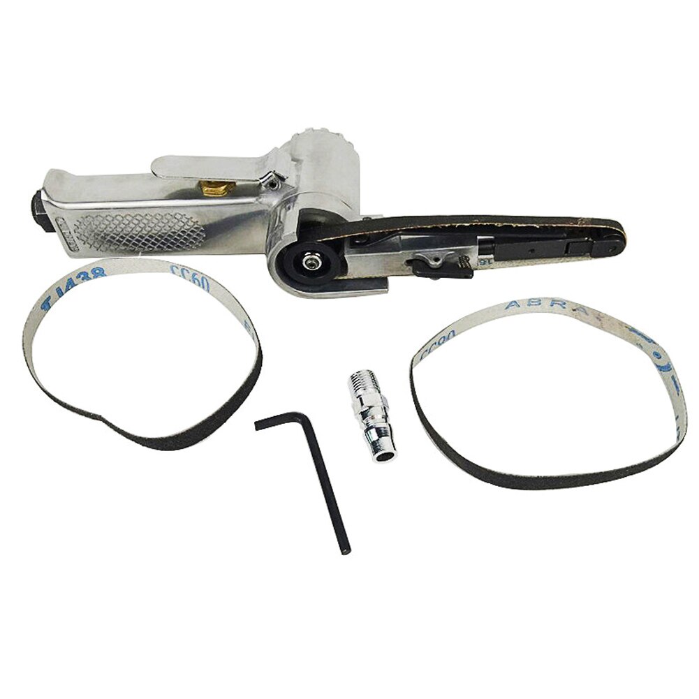 Rectifieuse d'angle d'air 3/8 "ponceuse à bande d'air avec bandes abrasives pour le ponçage du compresseur d'air
