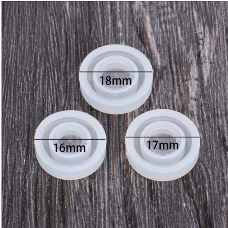 3 Stks/set Flexibele Diverse Silicone Ring Mold Voor Maken Hars Epoxy Sieraden Diy Gereedschap Transparant Ronde Vorm