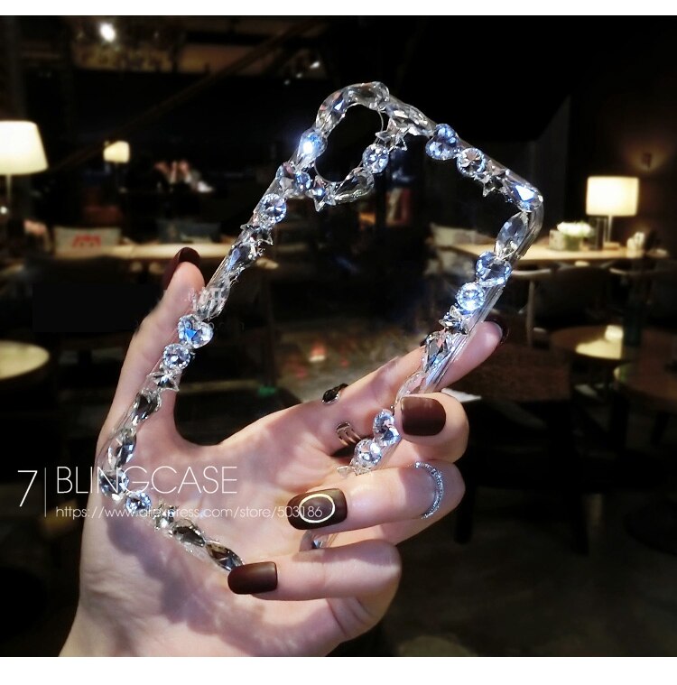 Para asus zenfone 5 lite 2018 5z zs620kl ao vivo l1 za550kl max pro m1 zb601kl zb602kl m2 moldura caso strass diamante capa clara