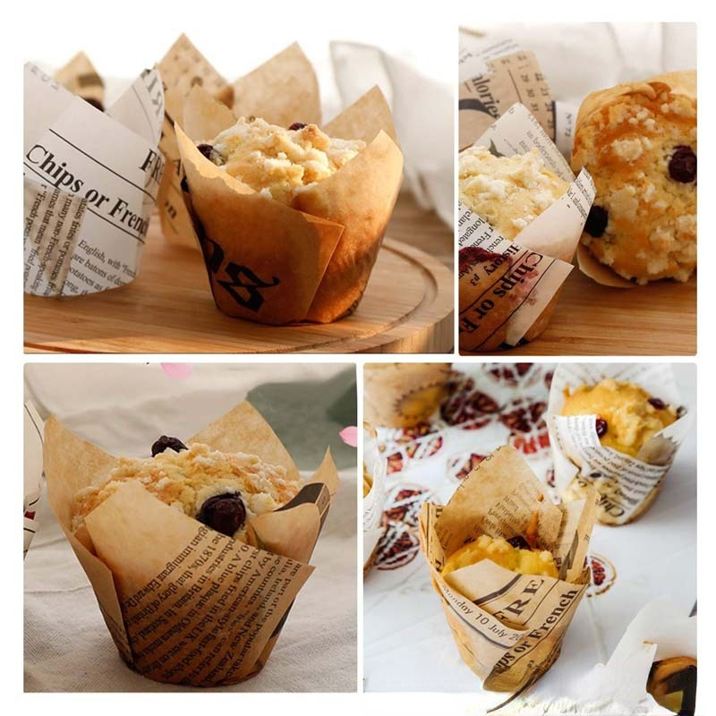 50 Stk/partij Muffin Cupcake Liner Wrapper Papier Cake Cups Mold Chocolade Cupcake Papier Cup Bakken Tools Baby Verjaardagsfeestje Supplies