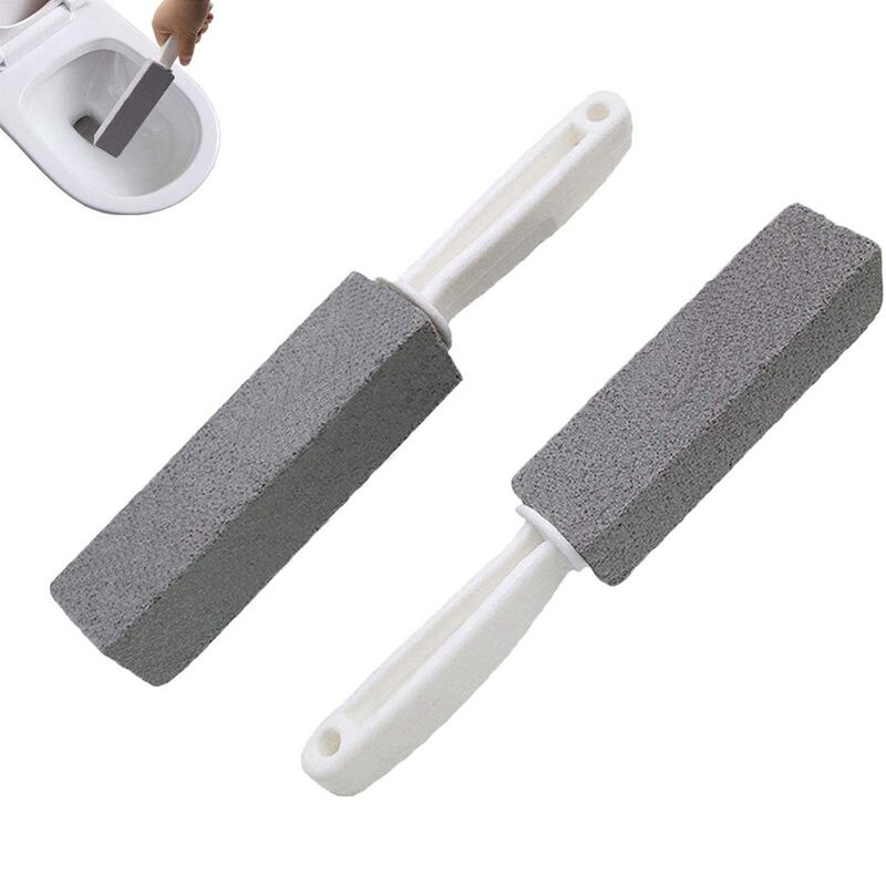 Pumice Stone, Toilet Cleaning Tool, with Stained Handle and Hard , Strong Removal of Urine Stains and Yellow Stains