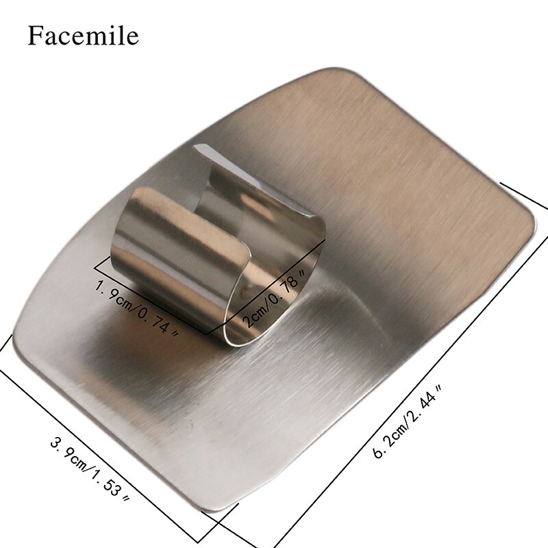 Facemile 1 stks Vinger Protectors Rvs Vinger Hand Guard Finger Protector Mes Slice Chop Safe Slice Koken Gereedschap