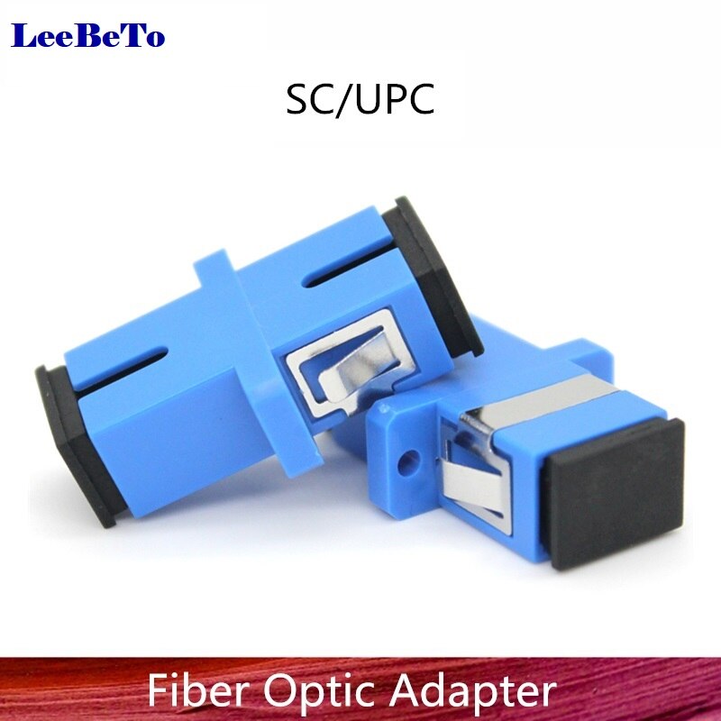 50/100/200pcs SC UPC Simplex Mode Fiber Optic Adapter SC Optical Fiber Coupler SC Fiber Flange SC UPC Connector