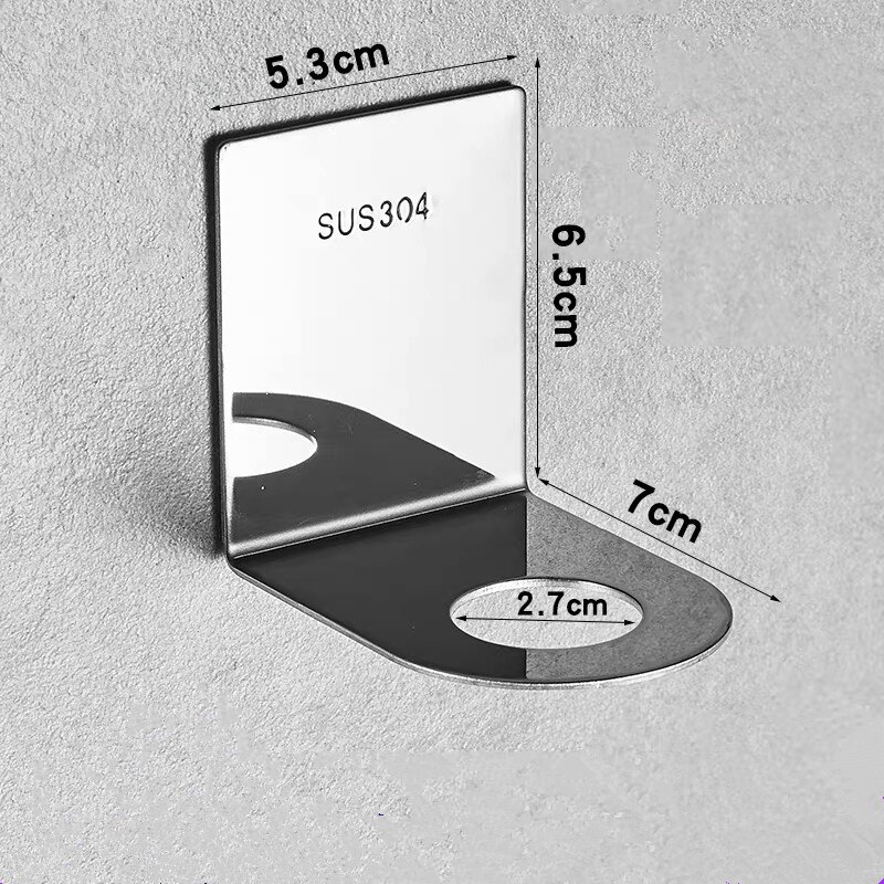 Badkamer Planken Zwart/Chrome Rvs Gel Zeep Douche Dispenser Fles Keuken Houder Opknoping Opbergrek Accessoires: C1 PC-2.7cm