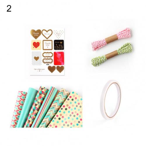 1 Set Wrapping Paper Practical Candy Wrapping Paper Eco-Friendly Lovely Dot Pattern Packaging Sets For Birthdays Party: 2