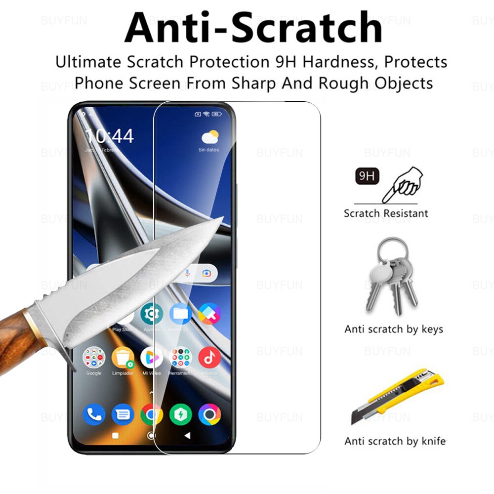 6in1 Gehard Glas Case Voor Xiaomi Poco X4 Pro 5G Screen Protector Voor Poco X3 M3 Pro 5G x3 Nfc F3 Camera Lens Beschermende Film