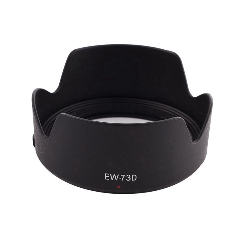 EW-73D Lens Hood Shade Protector Cover with 3.5mm External Stereo Microphone Mic