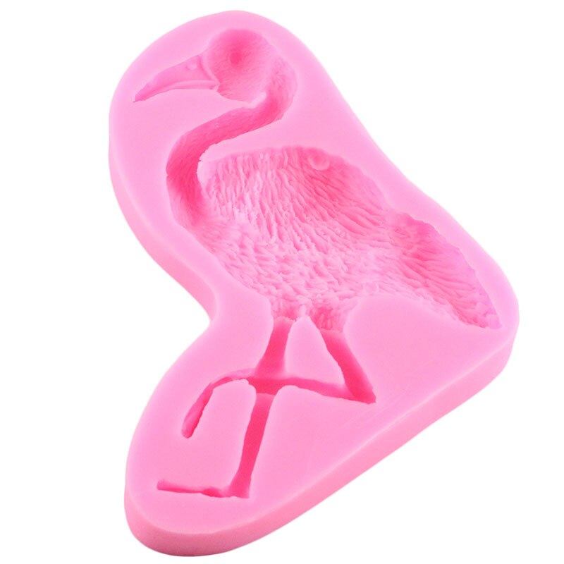 Fenicottero 3D stampo in silicone animali stampi per cioccolato stampi per torta fondente strumenti per decorare stampo in resina di argilla per caramelle da forno fai-da-te