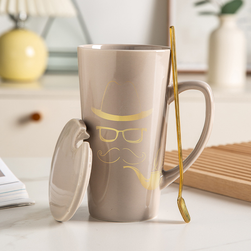500 ml große Kaffeetasse, Teetasse, elegante Po... – Grandado