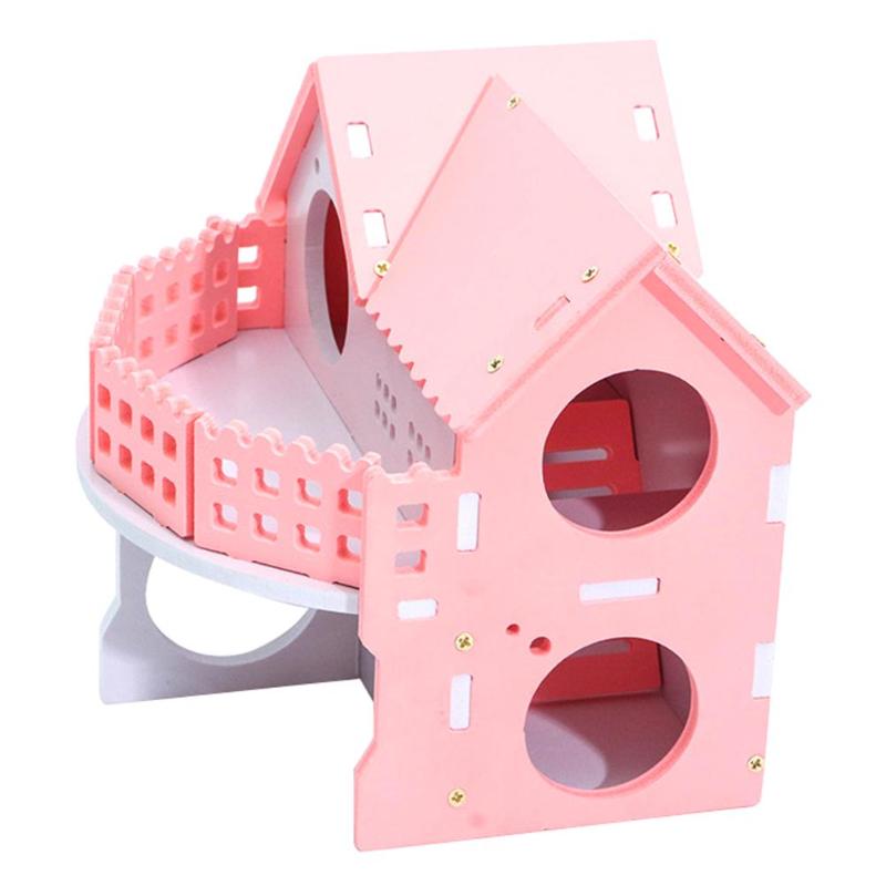 Klein Dier Kooien Konijn Hamster Bed Huis Single-Double Layer Skateboard Spinnewiel Hamster Kleine Dier Thuis Dierbenodigdheden