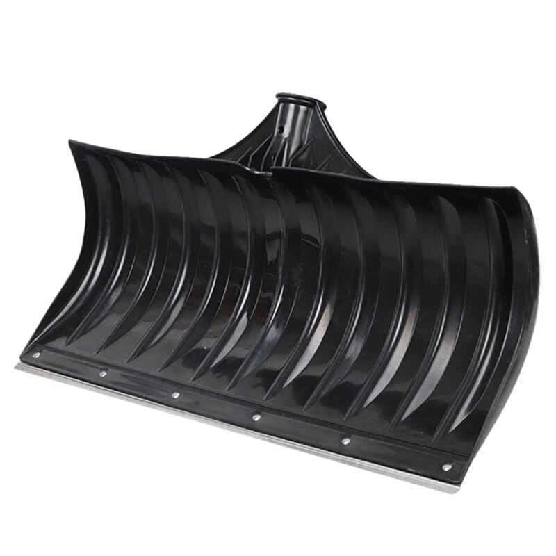 Push Winter Snow Shovel Plastic Steel Multi-Functional Thickened Snow Shovel Removal Tool Large Manganese Steel: Black