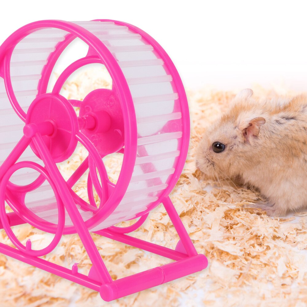 Jaula silenciosa para hacer ejercicio para mascotas, rueda deportiva para hámster, trotar, ratas y correr