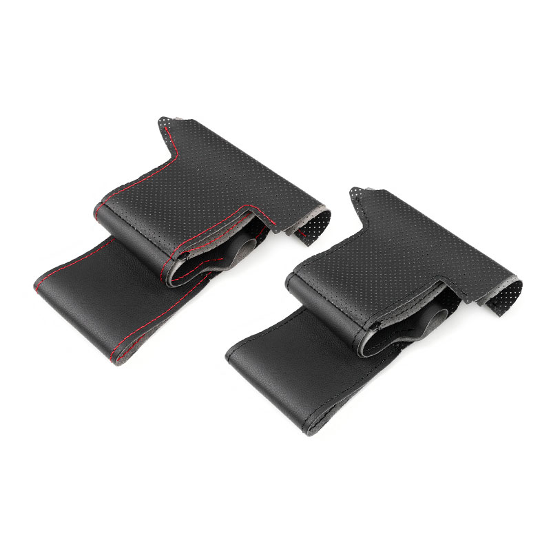Accesorios para coche, cubierta de cuero perforado para volante interior para Skoda Octavia Superb Citigo Fabia Roomster