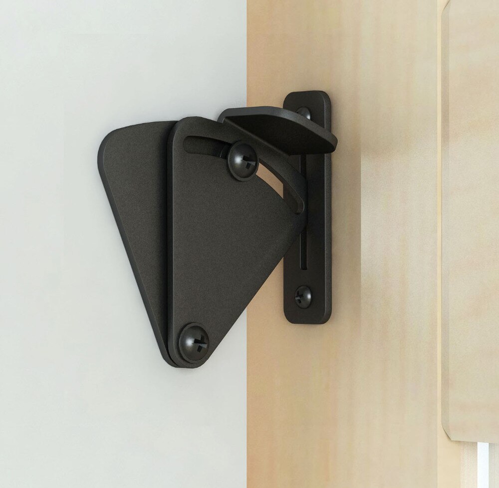 DIYHD barn door lock stainless steel barn door latch black barn door lock for sliding barn door
