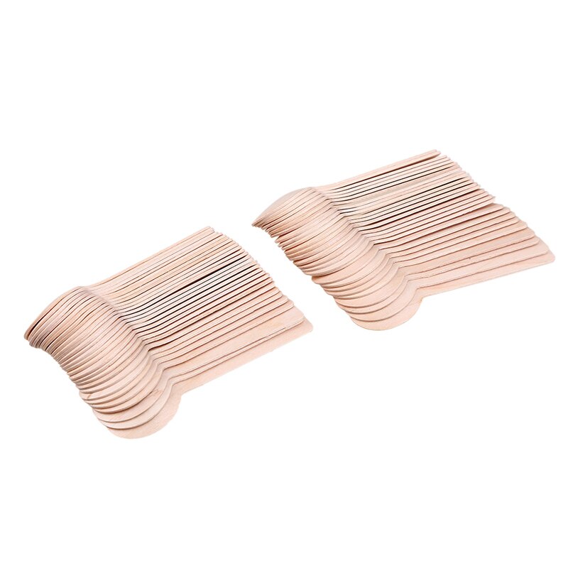 100 Stuks Wegwerp Houten Lepel Keukengerei Koffie Honing Thee Lepel Drinkbaar Scoop Set Keukengerei Voor Party Bbq Picknick Benodigdheden