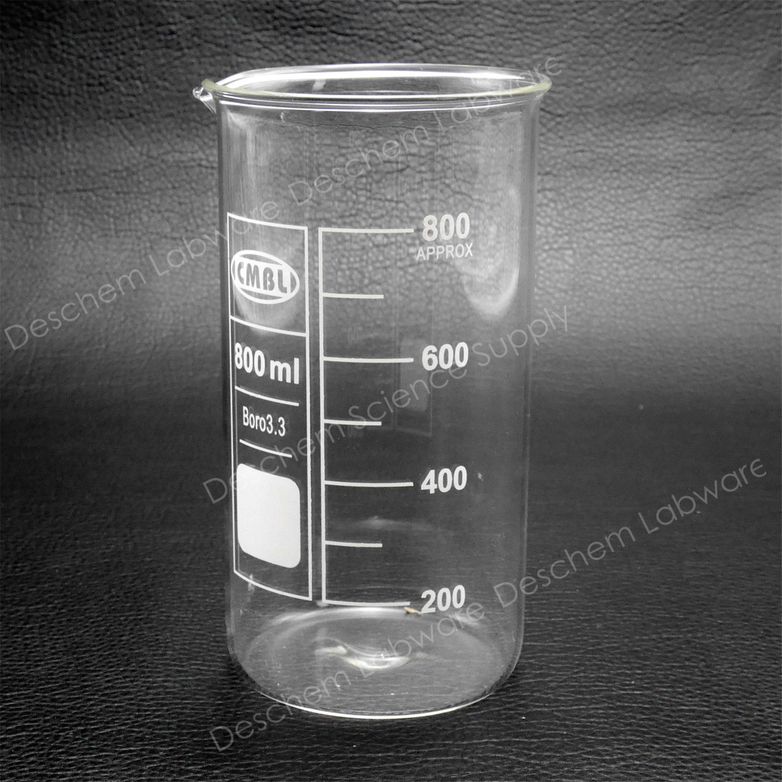 800mL Glass Beaker,Tall Form Chemistry Lab Borosilicate Glassware
