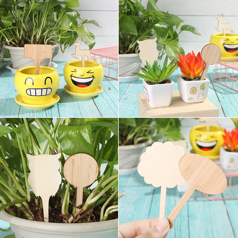 Plant Tags Bamboe Plant Markers Kwekerij Labels T Type Plant Markers Bonsai Label Tuin Bloemen Gereedschappen Plant Label 10 stuks