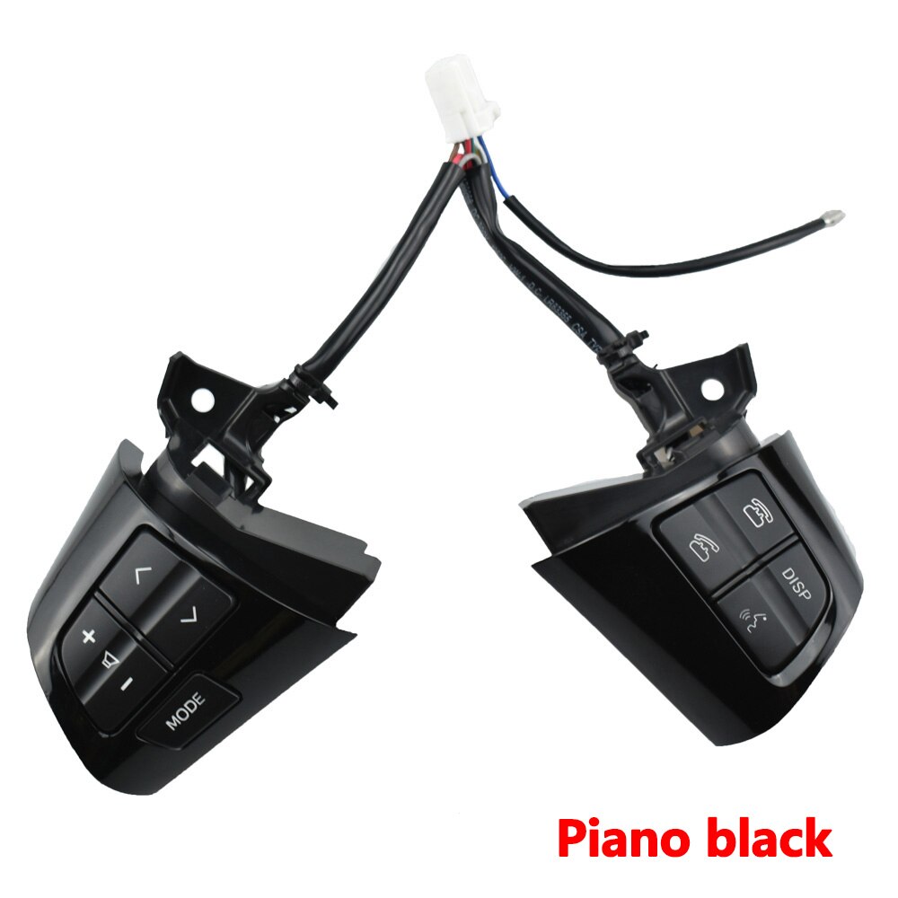 84250-02230 for Toyota Corolla Carbon Fiber Steering Wheel Remote Control Switch Audio Control Button: Piano black