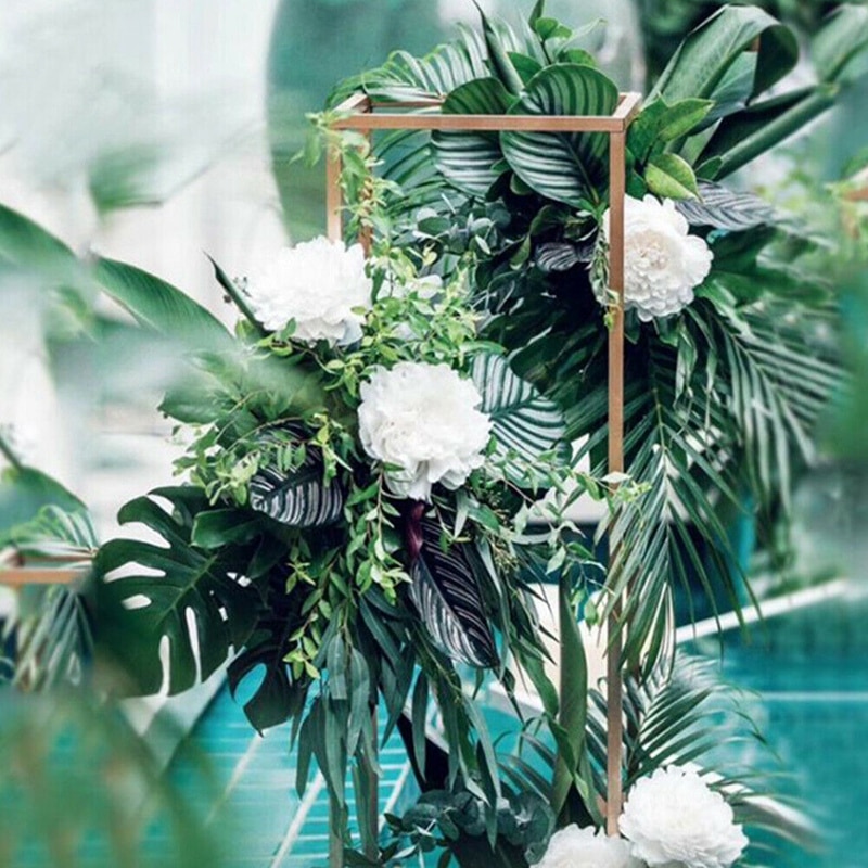 1pc blomstervaser gulvvaser søjleholder metal vej bly bryllup dekor
