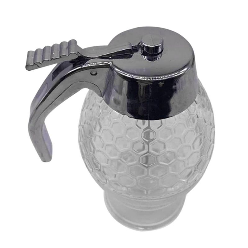 ściskać butelka syrop dozownik soku akrylowy syrop miodowy dozownik garnek na miód pojemnik kuchnia puszki zachowane