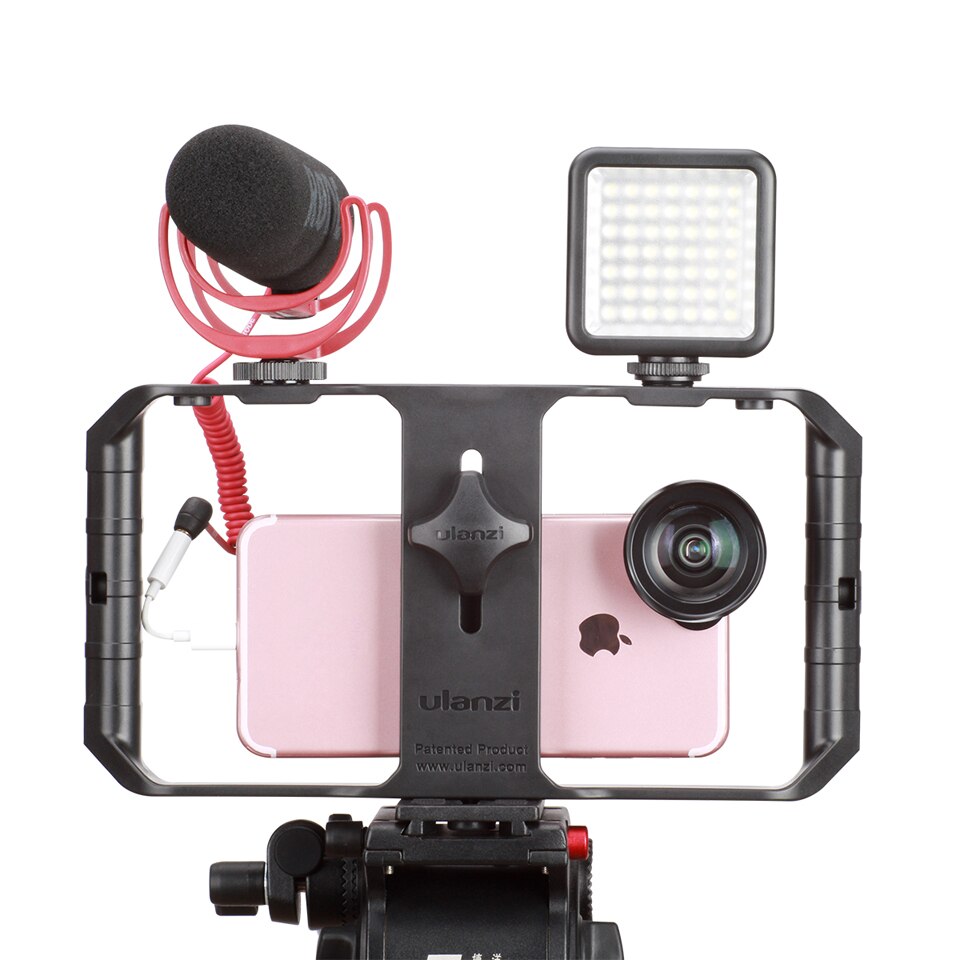 Smartphone Video Rig, Video Stabilizer Handgreep voor iPhone Samsung Huawei Mobiele Telefoon Filmmaken Professionele Videomaker